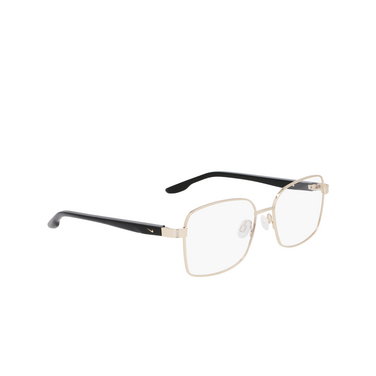 Nike 8401 Eyeglasses 717 shiny gold / black - three-quarters view