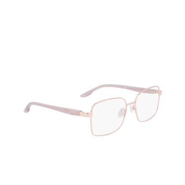 Gafas graduadas Nike 8401 780 shiny rose gold / platinum violet - Vista tres cuartos