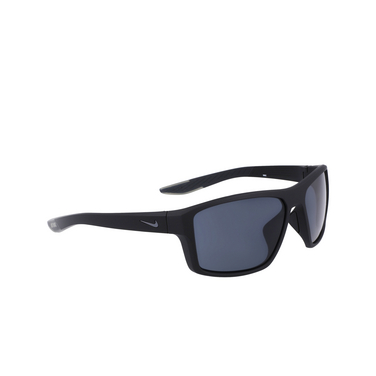 Nike BRAZEN FURY Sunglasses 011 matte black / silver flash - three-quarters view