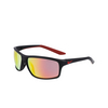 Lunettes de soleil Nike DRENALINE 22 M 010 matte black / red mirror - Vignette du produit 3/4