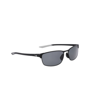 Nike MODERN METAL P Sunglasses 010 satin black/polar grey - three-quarters view