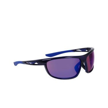 Gafas de sol Nike WINDTRACK RUN E 410 midnight navy / road blue mir - Vista tres cuartos