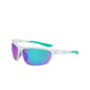 Lunettes de soleil Nike WINDTRACK RUN 902 matte clear / green mirror - Vignette du produit 3/4