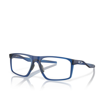 Oakley BAT FLIP Eyeglasses 818303 matte transparent blue - three-quarters view