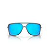 Occhiali da sole Oakley CASTEL 914713 matte silver / blue colorshift - anteprima prodotto 1/4