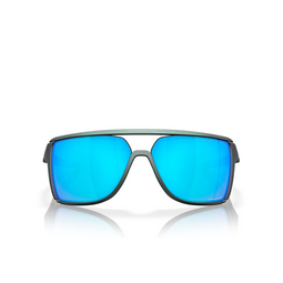 Lunettes de soleil Oakley CASTEL 914713 matte silver / blue colorshift