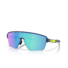 Lunettes de soleil Oakley CORRIDOR SQ 941502 matte transparent blue - Vignette du produit 2/4