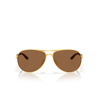 Lunettes de soleil Oakley FEEDBACK 407951 satin gold - Vue de face