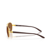 Oakley FEEDBACK Sunglasses 407951 satin gold - product thumbnail 3/4