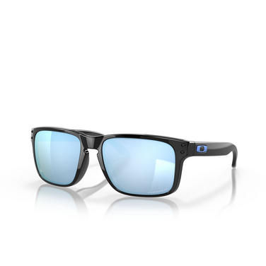 Oakley HOLBROOK Sunglasses 9102C1 polished black - three-quarters view