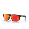 Oakley HOLBROOK Sunglasses 9102E9 black camo - product thumbnail 2/4