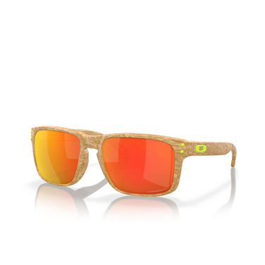 Oakley HOLBROOK Sunglasses 9102Y8 matte stone desert tan - three-quarters view