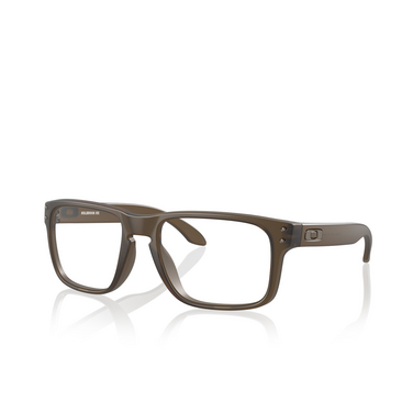 Oakley HOLBROOK RX Eyeglasses 815611 satin brown smoke - three-quarters view