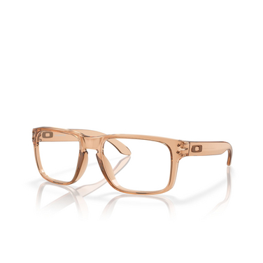 Oakley HOLBROOK RX Eyeglasses 815614 polished transparent sepia - three-quarters view