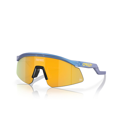 Oakley HYDRA Sunglasses 922918 matte cyan & blue & clear shift - three-quarters view