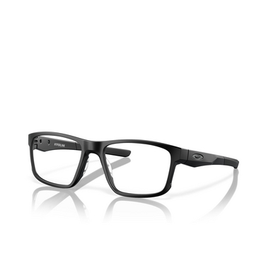 Oakley HYPERLINK Eyeglasses 807801 satin black - three-quarters view