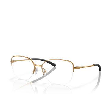Oakley MOONGLOW Eyeglasses 300606 satin gold - three-quarters view