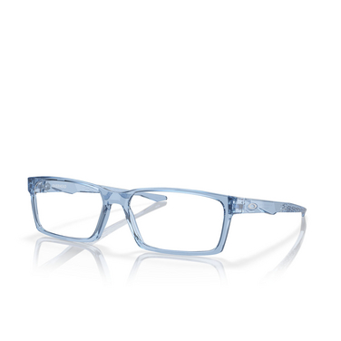 Oakley OVERHEAD Eyeglasses 806007 transparent blue - three-quarters view