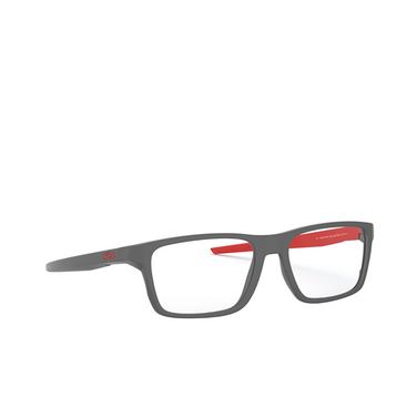 Oakley PORT BOW Eyeglasses 816404 satin light steel - three-quarters view