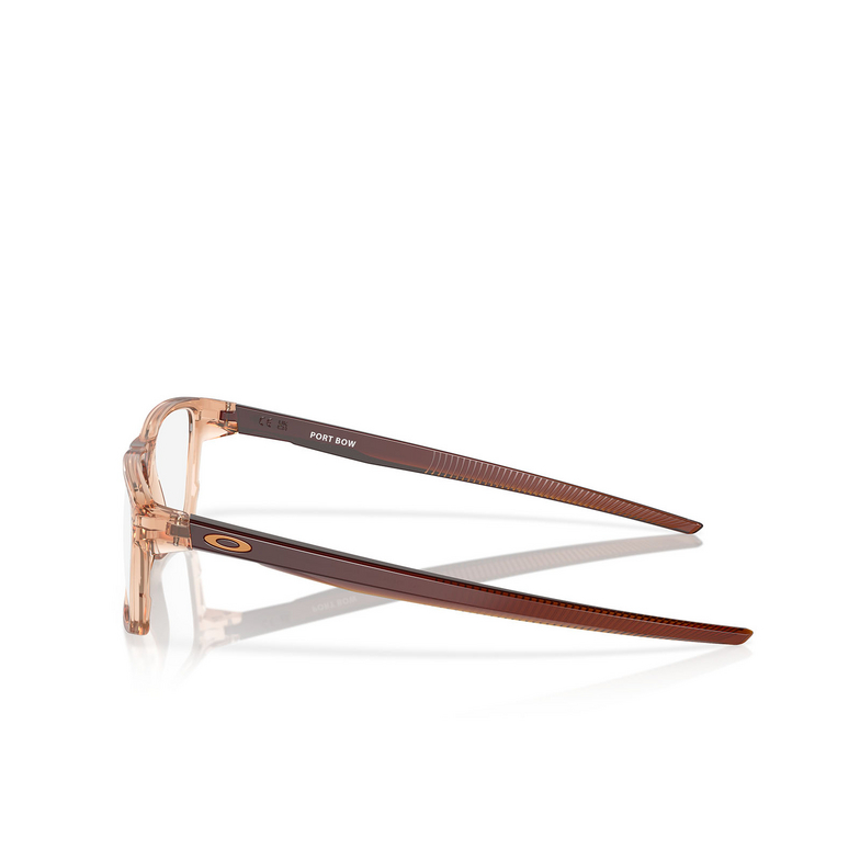 Gafas graduadas Oakley PORT BOW 816407 polished transparent sepia - 3/4