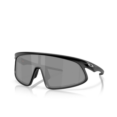 Lunettes de soleil Oakley RSLV 948401 matte black - Vue trois quarts