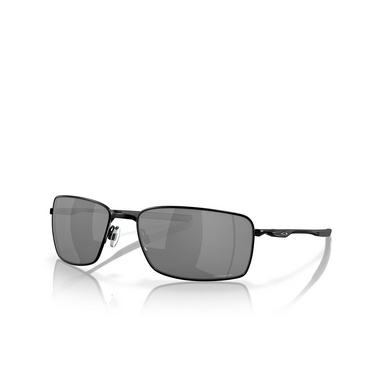 Lunettes de soleil Oakley SQUARE WIRE 407513 polished black - Vue trois quarts