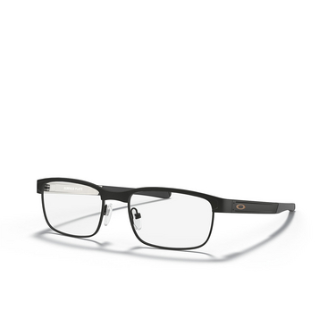 Oakley SURFACE PLATE Eyeglasses 513207 satin light steel - three-quarters view