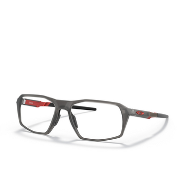 Oakley TENSILE Eyeglasses 817002 satin grey smoke - three-quarters view