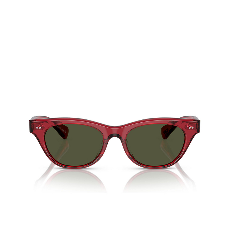 Occhiali da sole Oliver Peoples AVELIN 176452 translucent red - 1/4
