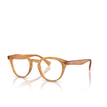 Oliver Peoples DESMON Eyeglasses 1779 semi-matte goldwood - three-quarters view