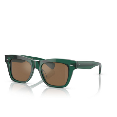 Oliver Peoples MS. OLIVER Sunglasses 1763G8 translucent dark teal - three-quarters view