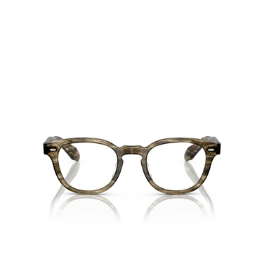 Oliver Peoples N.01 Eyeglasses 1735 soft olive bark - front view