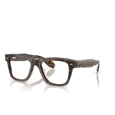 Oliver Peoples N.04 Eyeglasses 1732 sedona red / taupe gradient - three-quarters view