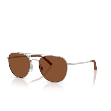 Lunettes de soleil Oliver Peoples R-10 503653 silver - Vue trois quarts