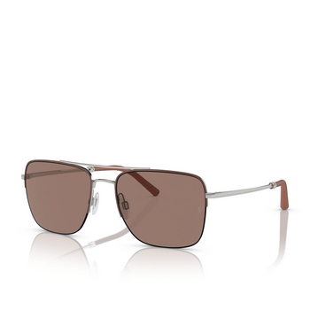 Oliver Peoples R-2 Sunglasses 503653 brick / silver - three-quarters view