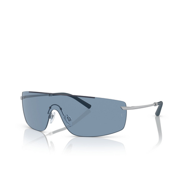 Oliver Peoples R-5 Sunglasses 506380 blue ash / brushed silver - three-quarters view