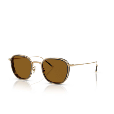 Oliver Peoples TK-9 Sunglasses 526453 18k gold plated - three-quarters view