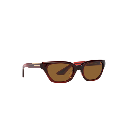 Lunettes de soleil Oliver Peoples X KHAITE 1983C 167553 bordeaux bark - Vue trois quarts