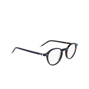 Paul Smith CANNON Eyeglasses 04 solid navy on honey - three-quarters view