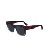 Lunettes de soleil Paul Smith KENLEY 602 burgundy / nude - Vignette du produit 3/4