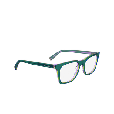 Paul Smith KESTON Eyeglasses 300 green / yellow / liliac - three-quarters view