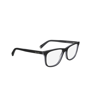 Paul Smith KITLEY Eyeglasses 01 black / transparent grey - three-quarters view