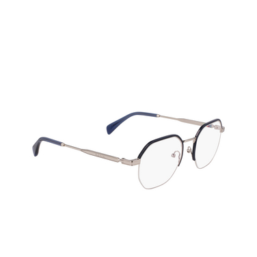 Paul Smith LOVELL Eyeglasses 04 silver / blue - three-quarters view