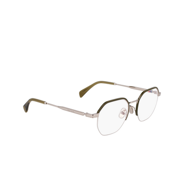 Paul Smith LOVELL Eyeglasses 07 silver / khaki - three-quarters view