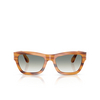 Occhiali da sole Persol PO0091S 960/3A striped brown - anteprima prodotto 1/4