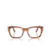 Occhiali da vista Persol PO3297V 1157 striped brown - anteprima prodotto 1/4