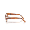 Occhiali da vista Persol PO3297V 1157 striped brown - anteprima prodotto 3/4