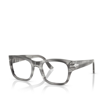 Gafas graduadas Persol PO3297V 1192 striped grey - Vista tres cuartos