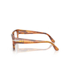 Occhiali da vista Persol PO3315V 1157 striped brown - anteprima prodotto 3/4