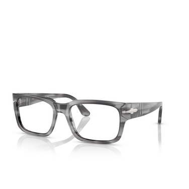 Gafas graduadas Persol PO3315V 1192 striped grey - Vista tres cuartos